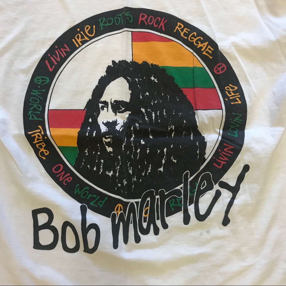 Vintage 90s Bob Marley tee shirt - Picture 2 of 4